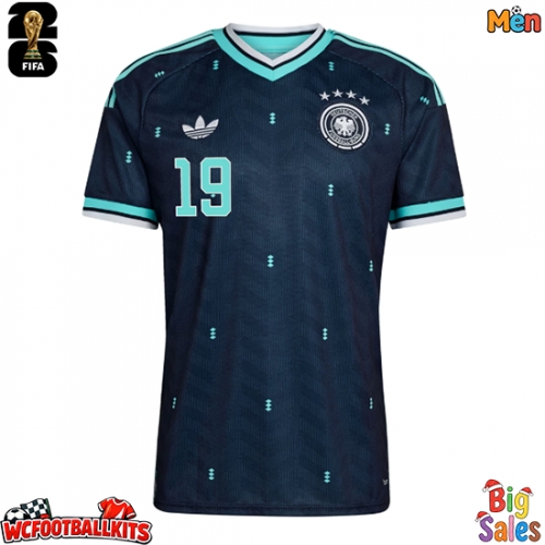 Germany Leroy Sane #19 Replica Away Stadium Shirt World Cup 2026 Short Sleeve